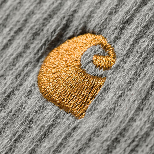 Carhartt WIP Chase Socks Grey Heather/Gold  - I02942100MXX