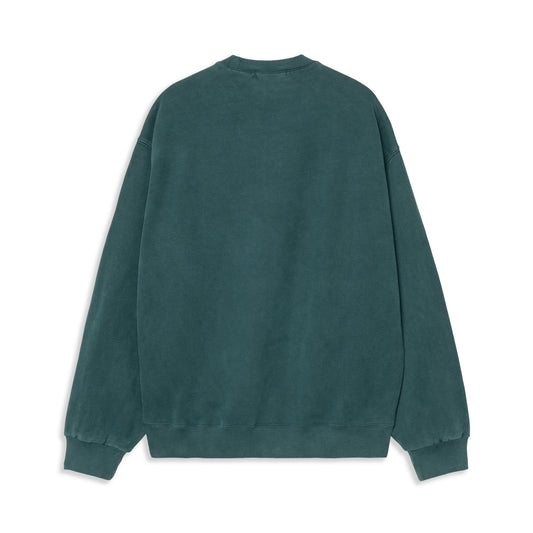 Carhartt WIP Vista Sweat Deep Lagoon garment dyed  - I0295220AUGD