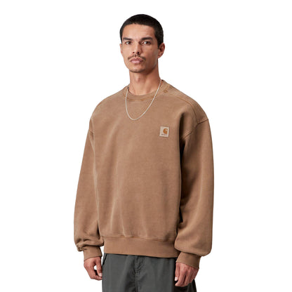 Carhartt WIP Vista Sweat WIP Hamilton Brown garment dyed  - I0295223TGGD