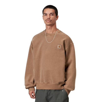 Carhartt WIP Vista Sweat WIP Hamilton Brown garment dyed  - I0295223TGGD