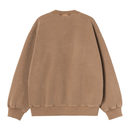 Carhartt WIP Vista Sweat WIP Hamilton Brown garment dyed  - I0295223TGGD