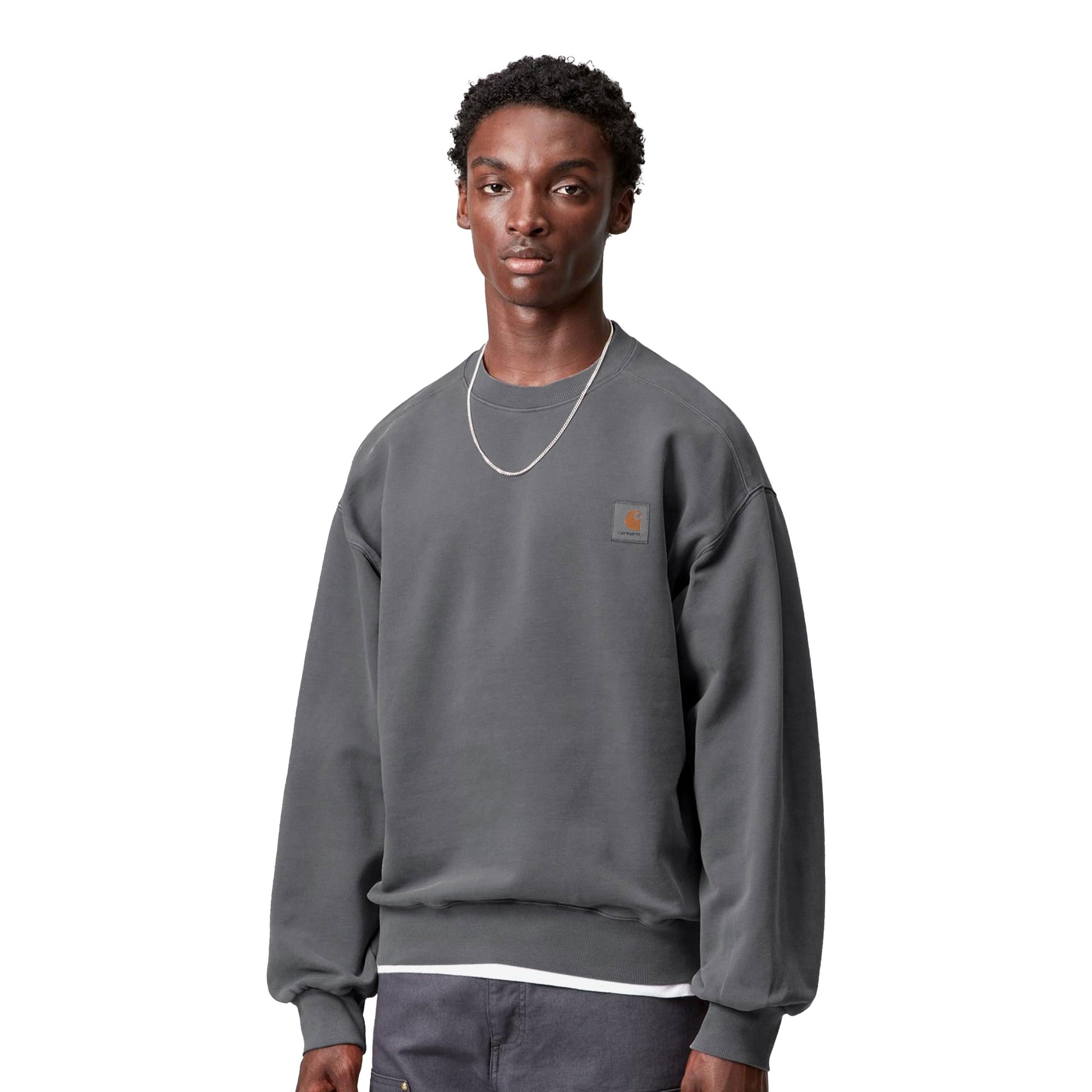 Carhartt WIP Vista Sweat Black garment dyed  - I02952289GD