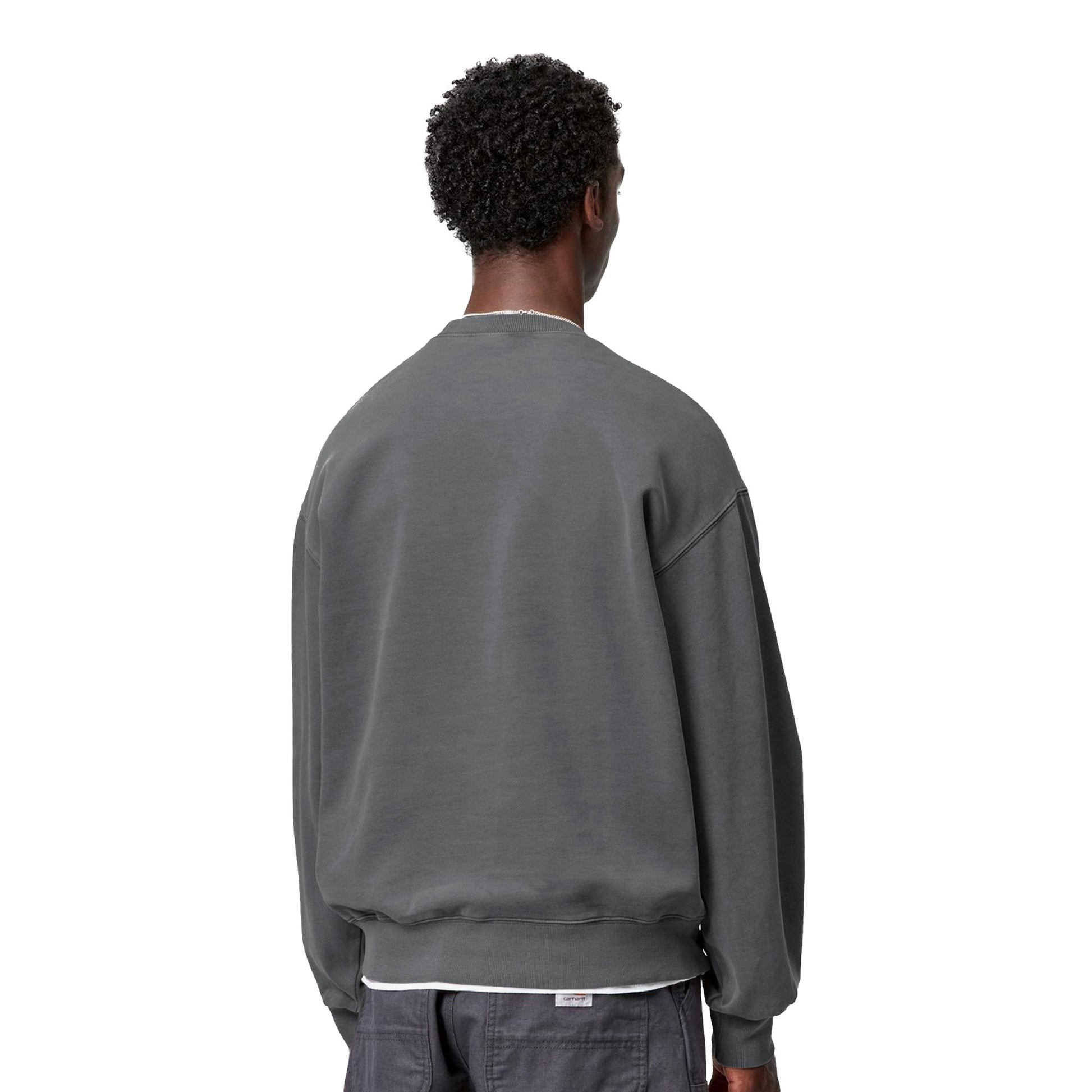 Carhartt WIP Vista Sweat Black garment dyed  - I02952289GD