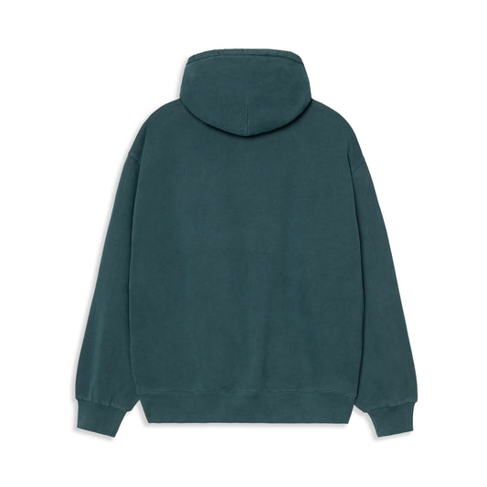 Carhartt WIP Hooded Vista Sweat Deep Lagoon garment dyed  - I0295230AUGD