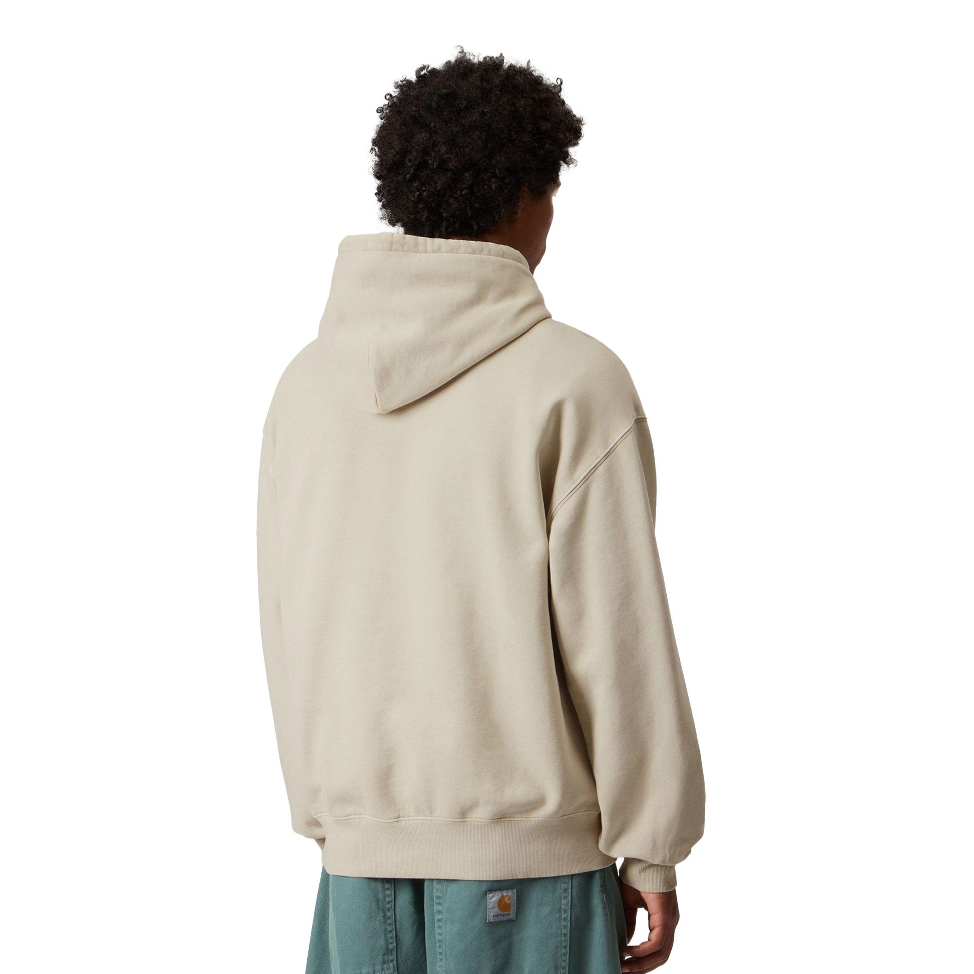 Carhartt WIP Hooded Vista Sweat Fleur De Sel garment dyed  - I0295232LPGD
