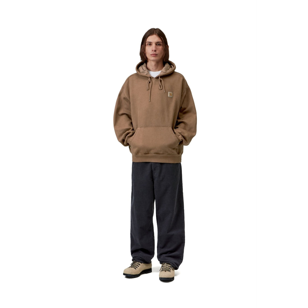 Carhartt WIP Hooded Vista Sweat WIP Dusty Hamilton Brown  - I0295233TGGD