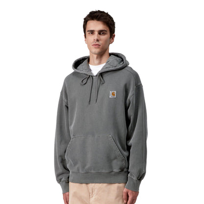 Carhartt WIP Hooded Vista Sweat Black garment dyed  - I02952389GD