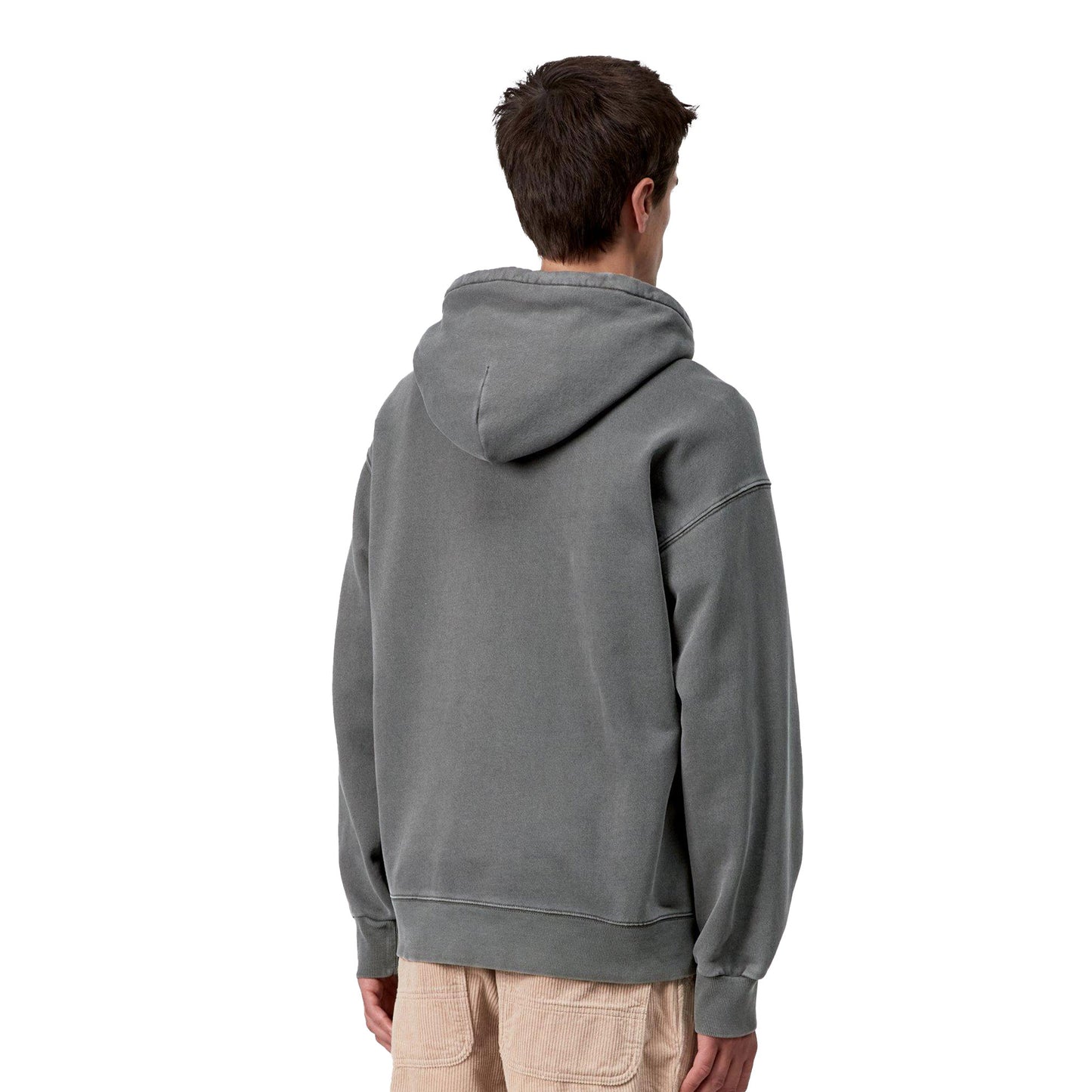 Carhartt WIP Hooded Vista Sweat Black garment dyed  - I02952389GD