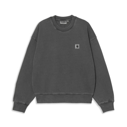 Carhartt WIP W Nelson Sweatshirt Black garment dyed  - I02953789GD