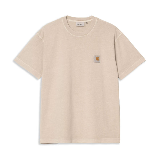 Carhartt WIP S/S Nelson T-Shirt Fleur De Sel garment dyed  - I0299492LPGD