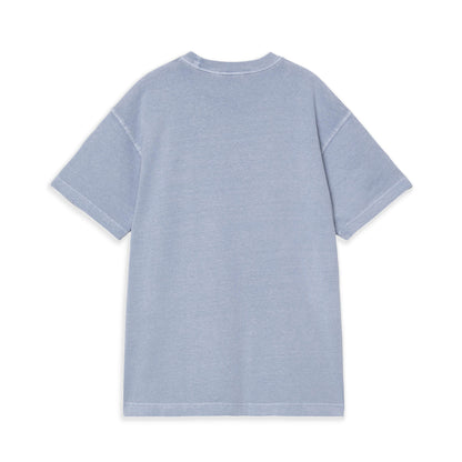 Carhartt WIP S/S Nelson T-Shirt Gentle Blue garment dyed  - I0299493HXGD