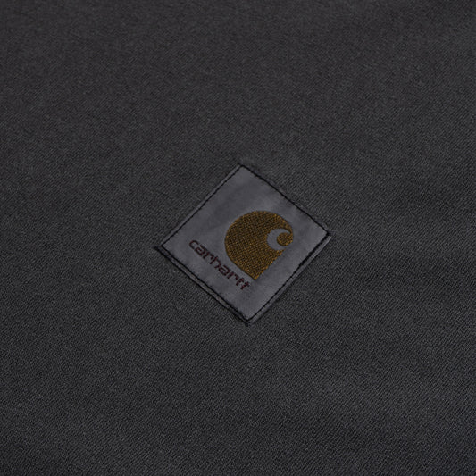 T-shirt de manga curta preto da Carhartt com logótipo bordado.