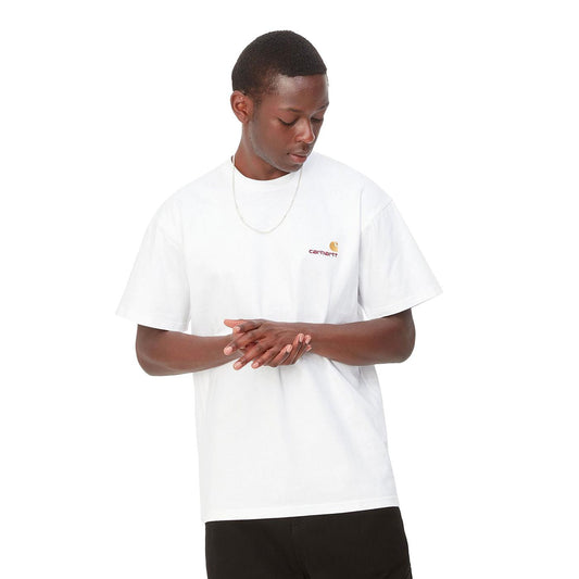 Carhartt WIP S/S American Script T-Shirt White  - I02995602XX