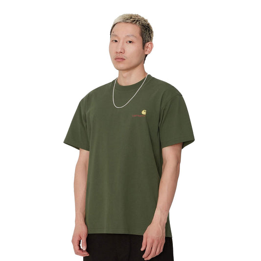 Carhartt WIP S/S American Script T-Shirt Tarragon  - I0299562BRXX