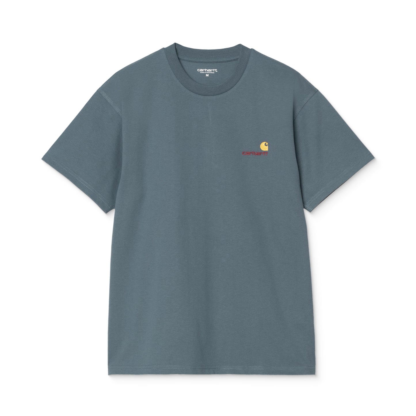 Carhartt WIP S/S American Script T-Shirt Office Blue  - I0299563GBXX