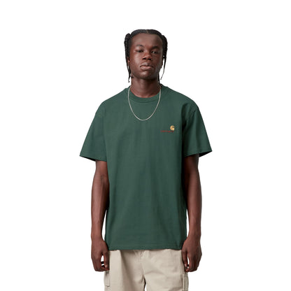 Carhartt WIP S/S American Script T-Shirt Kale Green  - I0299563GHXX