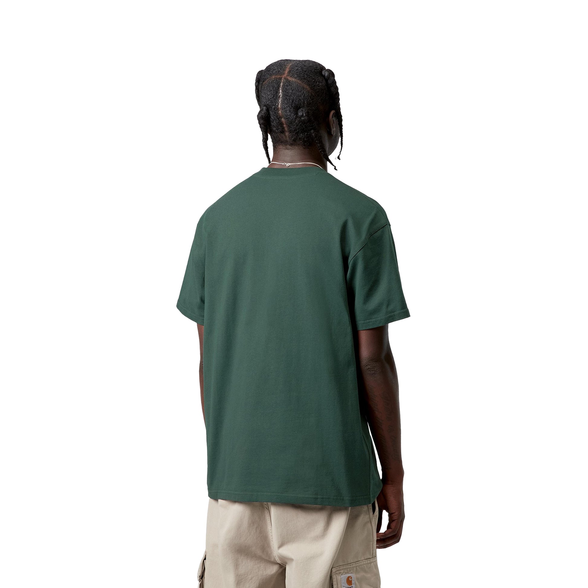 Carhartt WIP S/S American Script T-Shirt Kale Green  - I0299563GHXX