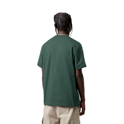 Carhartt WIP S/S American Script T-Shirt Kale Green  - I0299563GHXX