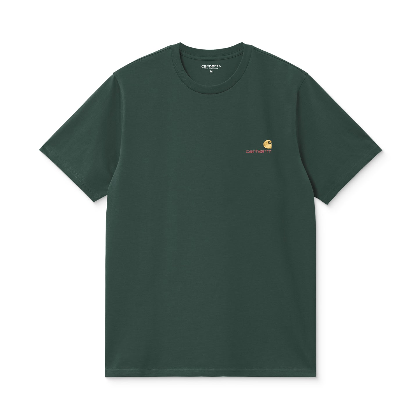 Carhartt WIP S/S American Script T-Shirt Kale Green  - I0299563GHXX