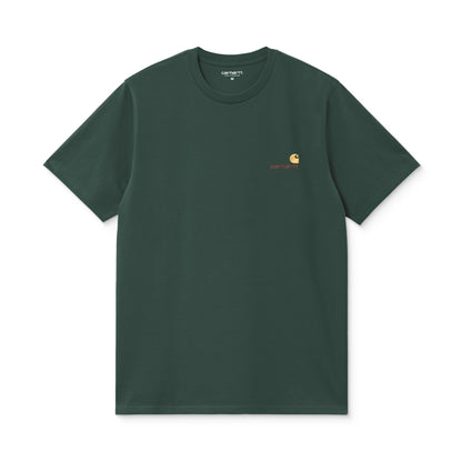 Carhartt WIP S/S American Script T-Shirt Kale Green  - I0299563GHXX
