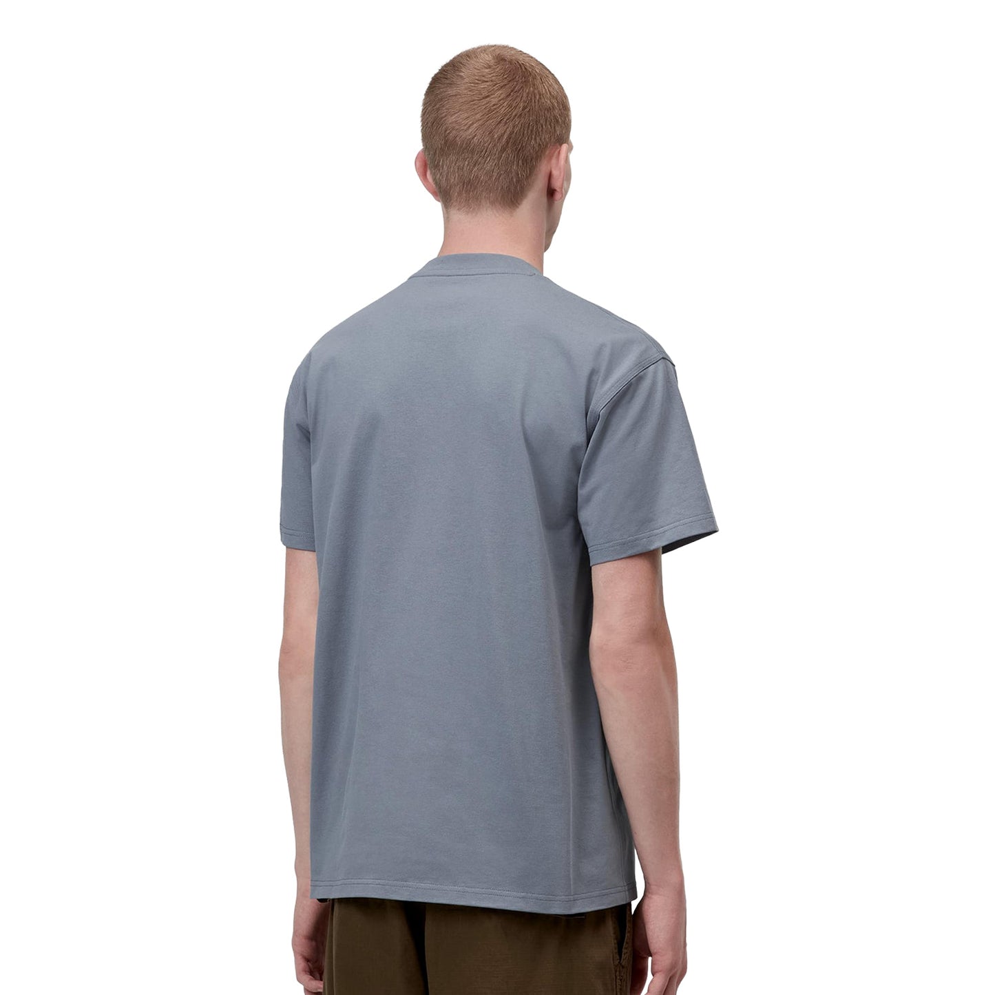 Carhartt WIP S/S American Script T-Shirt Shady Blue  - I0299563RHXX