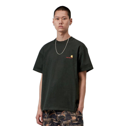 Carhartt WIP S/S American Script T-Shirt Raven  - I0299563T6XX
