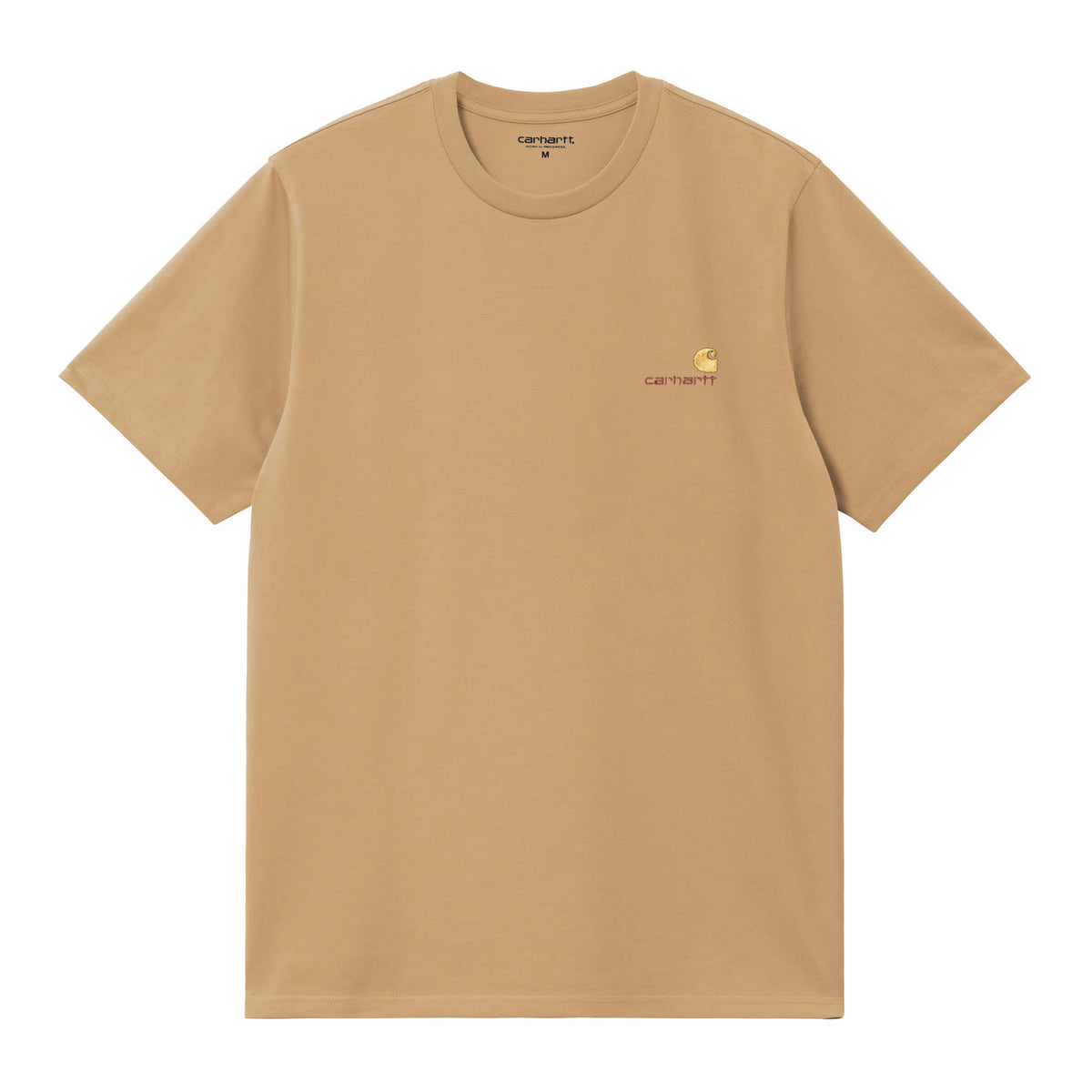 Carhartt WIP S/S American Script T-Shirt WIP Dusty Hamilton  - I0299563TFXX