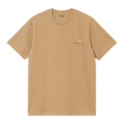 Carhartt WIP S/S American Script T-Shirt WIP Dusty Hamilton  - I0299563TFXX