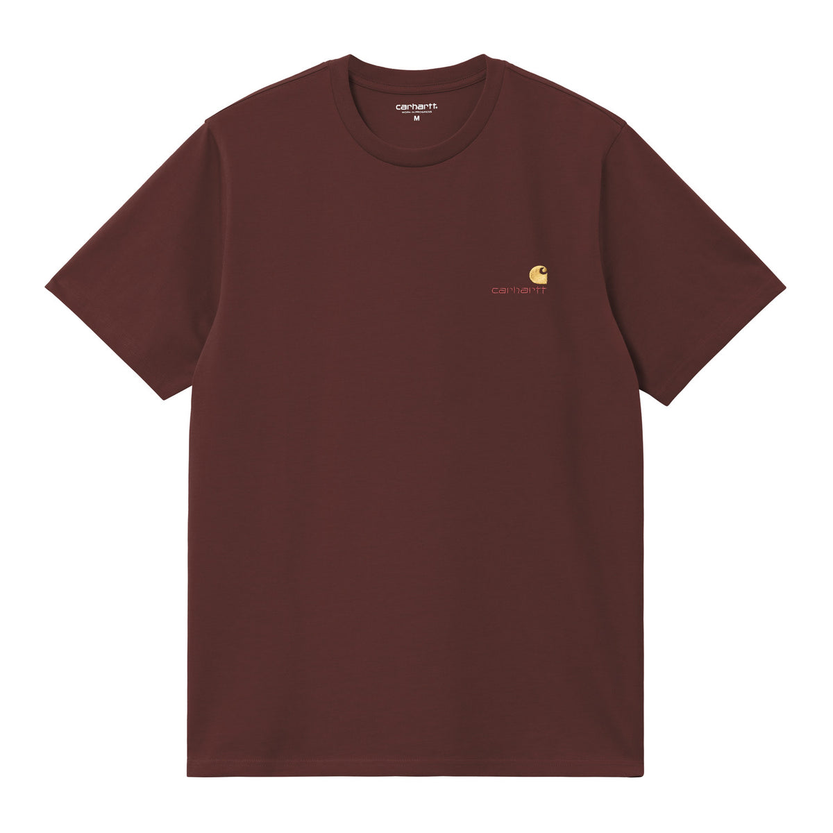 Carhartt WIP S/S American Script T-Shirt Amarone  - I029956826XX