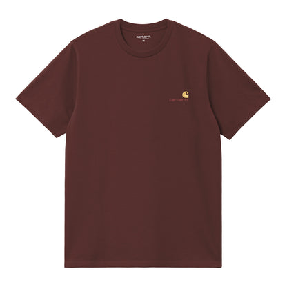 Carhartt WIP S/S American Script T-Shirt Amarone  - I029956826XX