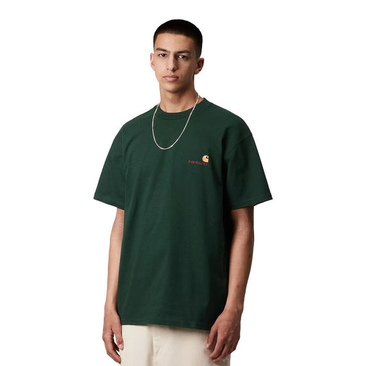 Carhartt WIP S/S American Script T-Shirt Conifer  - I029956CIXX