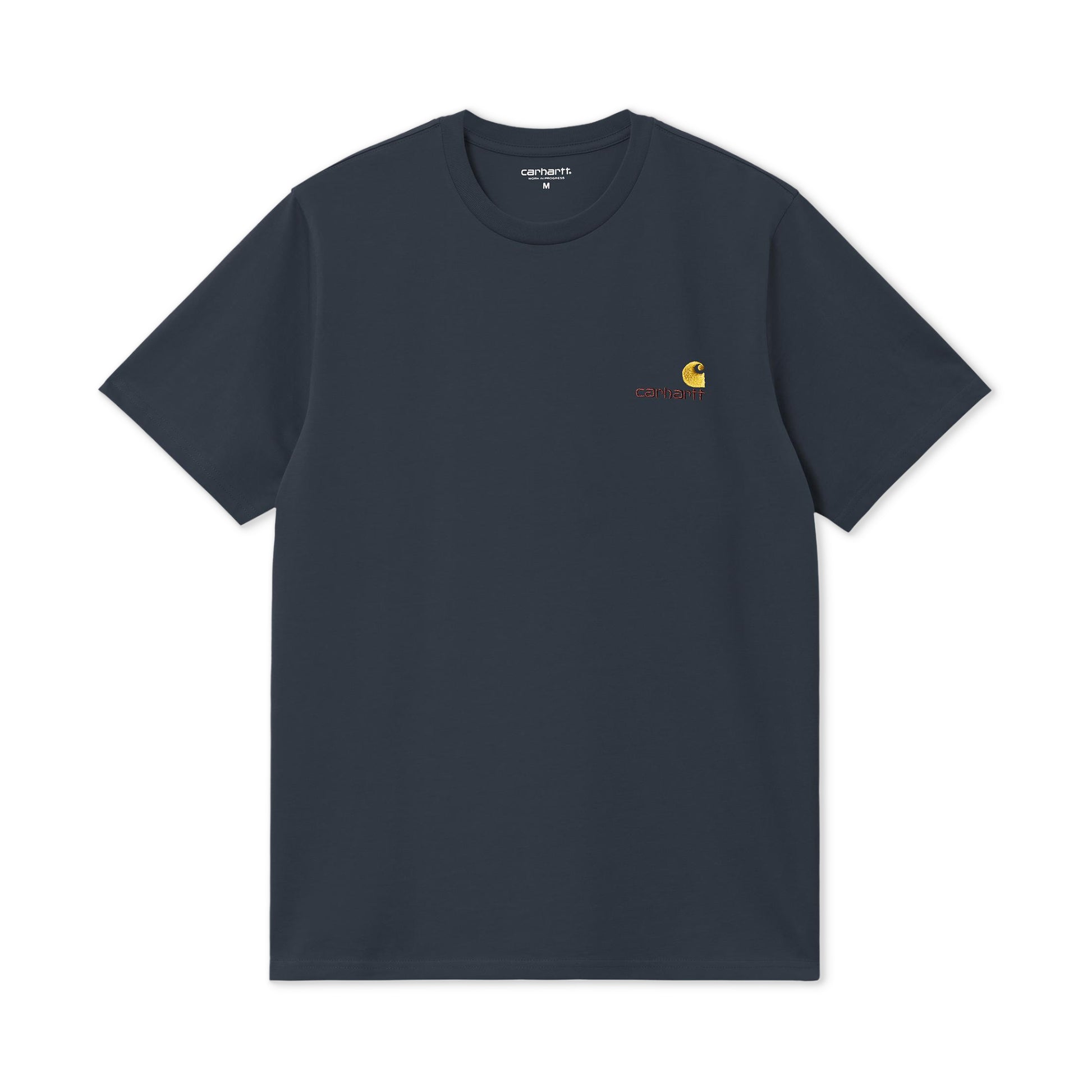 Carhartt WIP S/S American Script T-Shirt Deep Night  - I029956J0XX