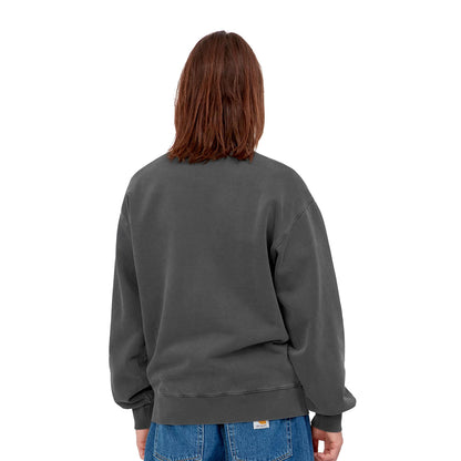 Carhartt WIP Nelson Sweat Black garment dyed  - I02995789GD