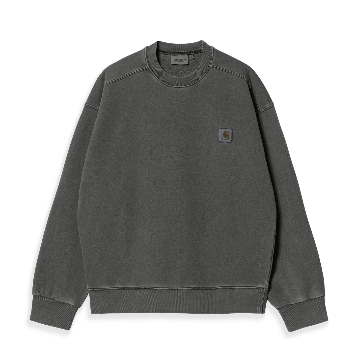 Carhartt WIP Nelson Sweat Black garment dyed  - I02995789GD
