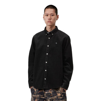 Carhartt WIP L/S Madison Cord Shirt Soot  - I02995826XX
