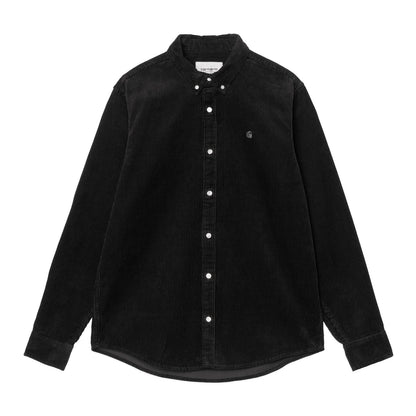 Carhartt WIP L/S Madison Cord Shirt Soot  - I02995826XX