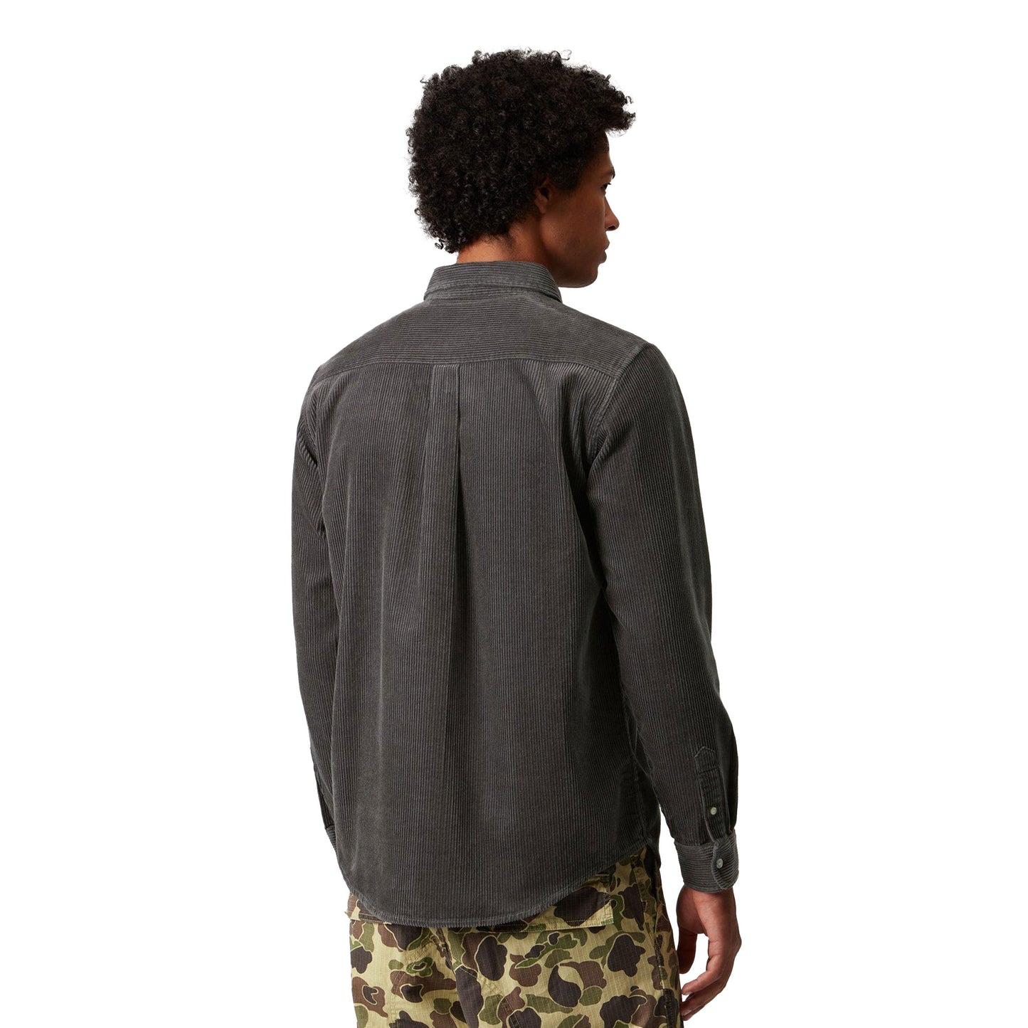 Carhartt WIP L/S Madison Cord Shirt Graphite/Graphite  - I0299582F9XX
