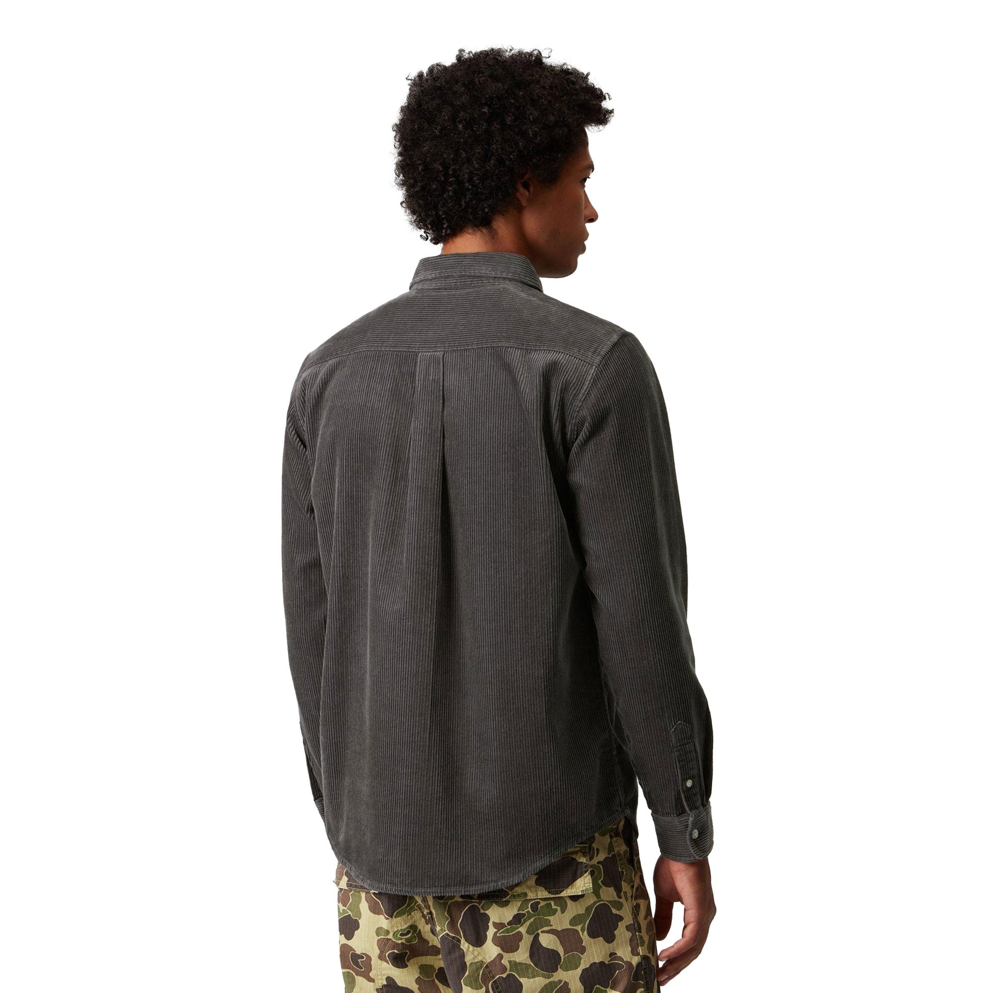 Carhartt WIP L/S Madison Cord Shirt Graphite/Graphite  - I0299582F9XX