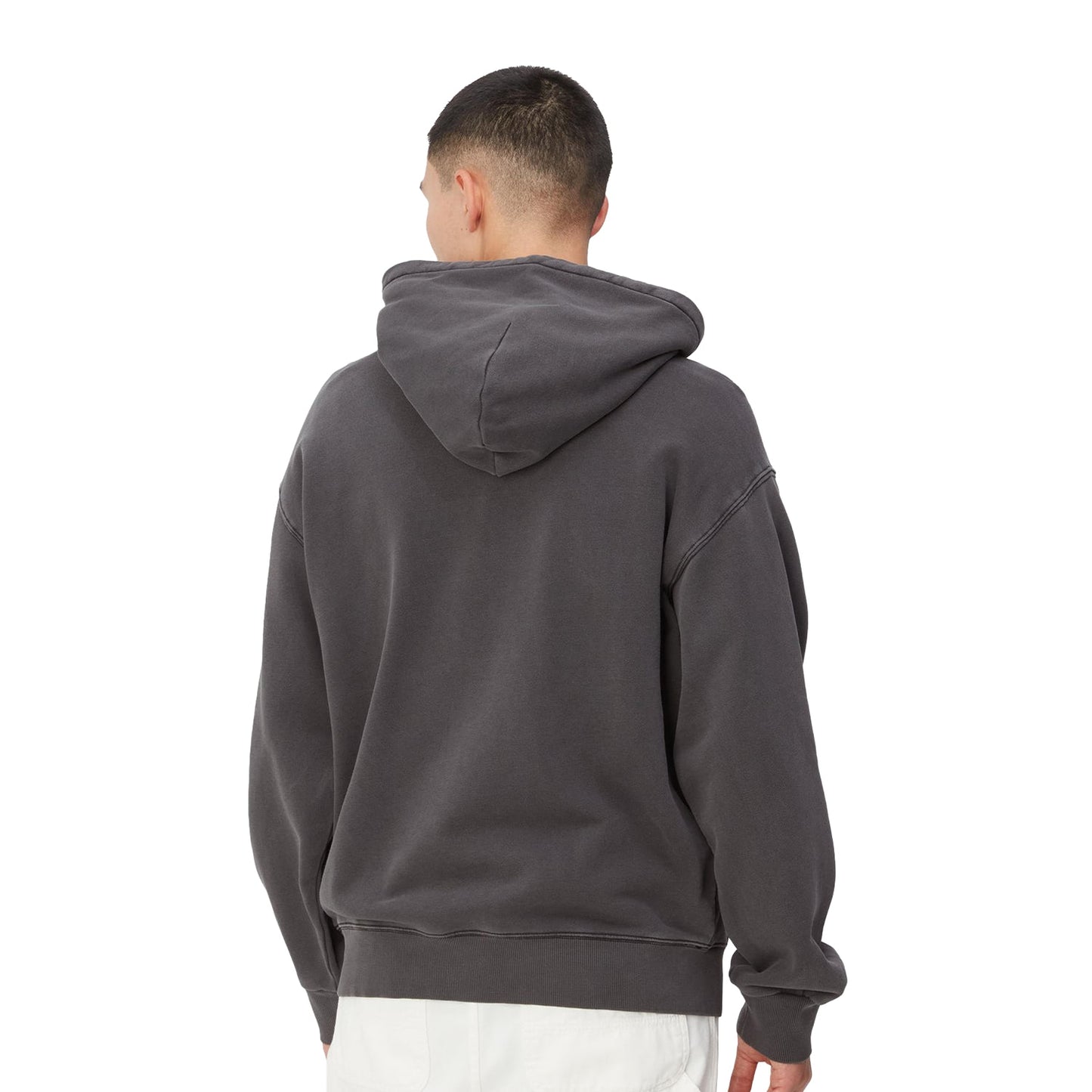 Carhartt WIP Hooded Nelson Sweat Black garment dyed  - I02996389GD