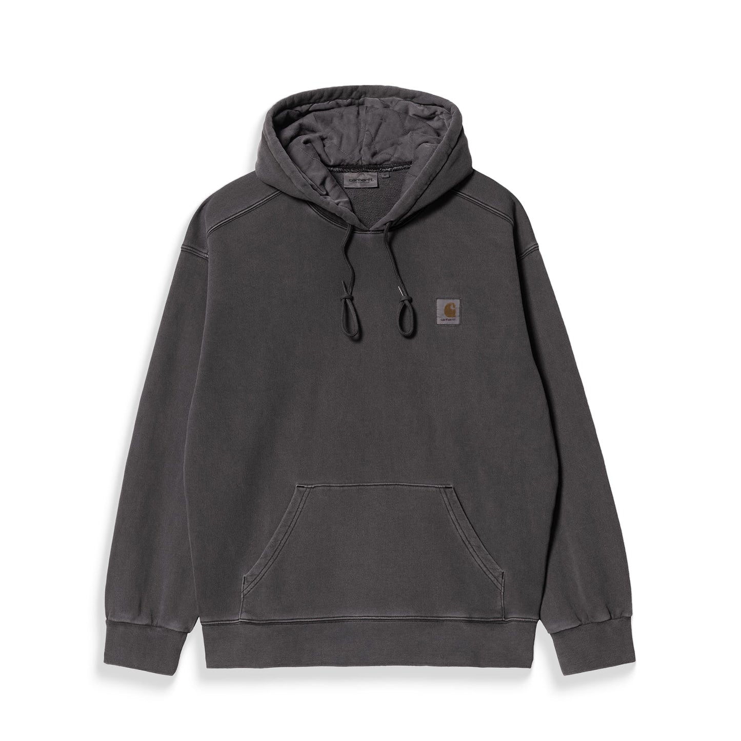 Carhartt WIP Hooded Nelson Sweat Black garment dyed  - I02996389GD