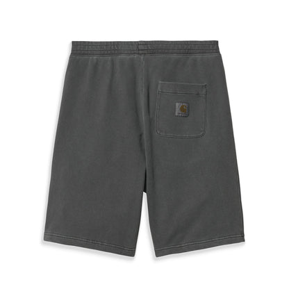 Carhartt WIP Nelson Sweat Short Black garment dyed  - I03013089GD