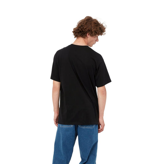 Carhartt S/S Script Embroidery T-Shirt Black/White  - I0304350D2XX