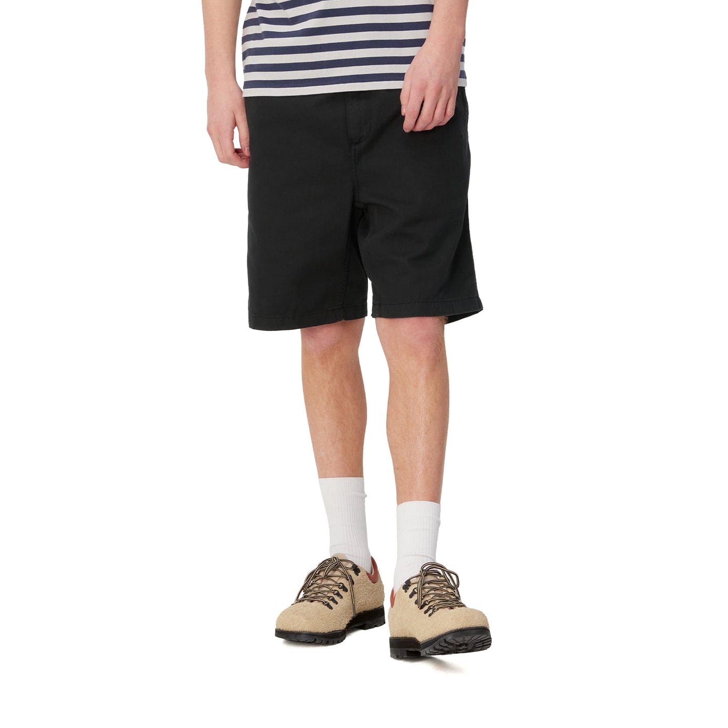 Carhartt WIP Flint Short Black garment dyed  - I03048089GD