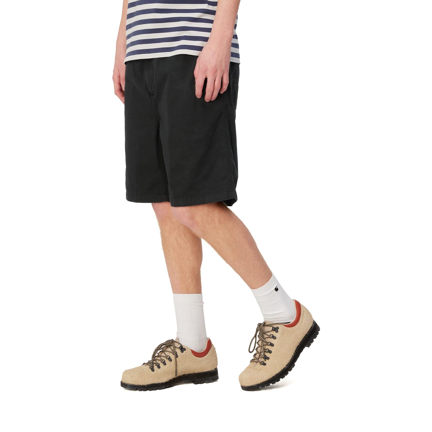 Carhartt WIP Flint Short Black garment dyed  - I03048089GD