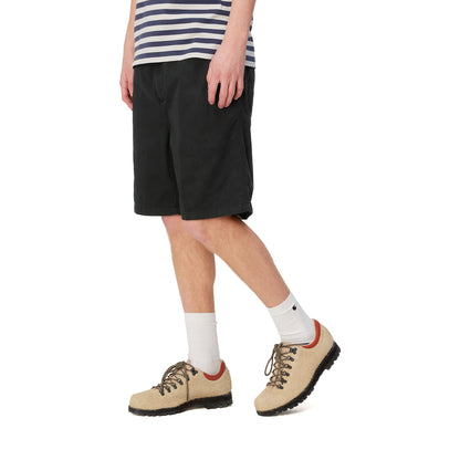 Carhartt WIP Flint Short Black garment dyed  - I03048089GD