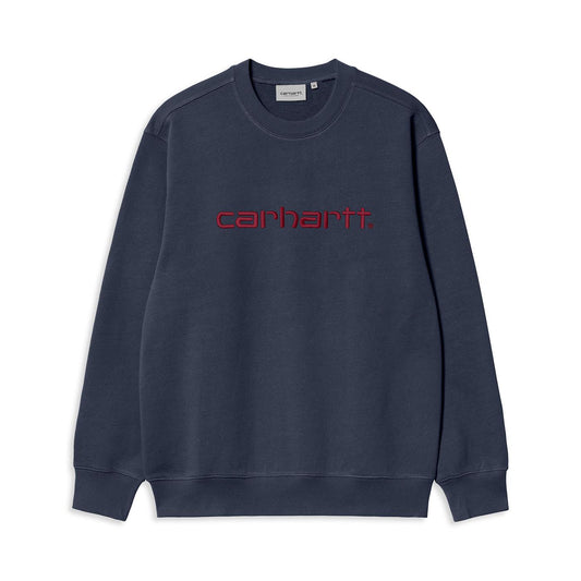 Carhartt WIP Carhartt Sweat Air Force Blue/Malbec  - I0305462DDXX
