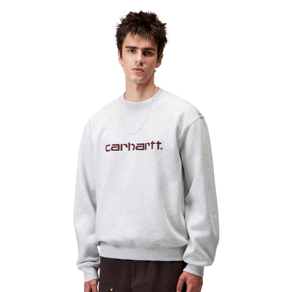 Carhartt WIP Carhartt Sweat Ash Heather/Rondo  - I03054638HXX