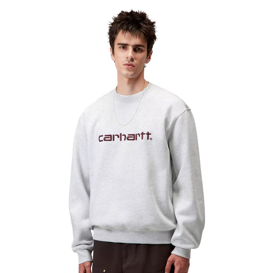 Carhartt WIP Carhartt Sweat Ash Heather/Rondo  - I03054638HXX