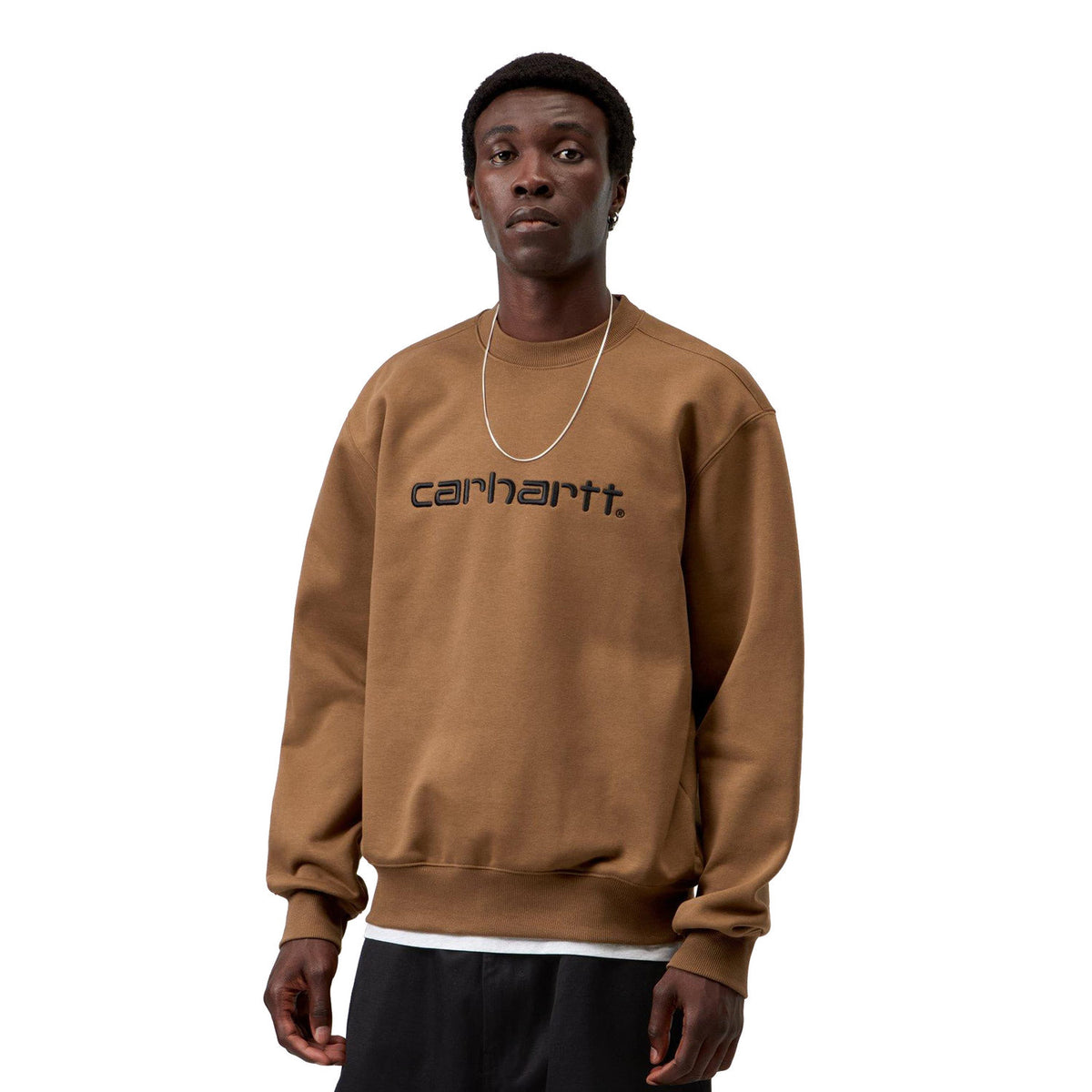 Carhartt WIP Carhartt Sweat WIP Hamilton Brown/Black  - I0305463YYXX