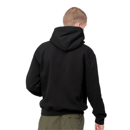 Carhartt WIP Hooded Carhartt Sweat Black/White  - I0305470D2XX